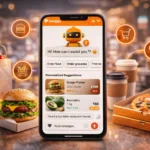 Swiggy AI chat feature for food, grocery, and dining services.