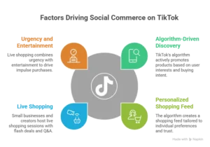 TikTok live shopping and personalized product discovery feed in 2026.