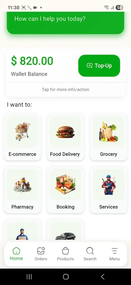 Gojek Clone App Screen 19