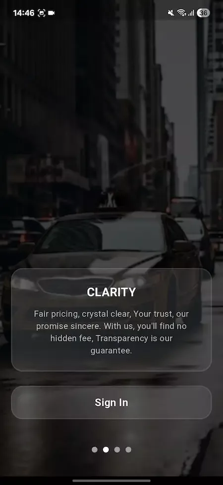 Uber Clone App Screen 2