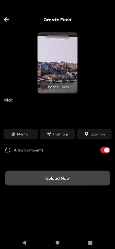 TikTok Clone 14 tiktok Clone mobile app upload content