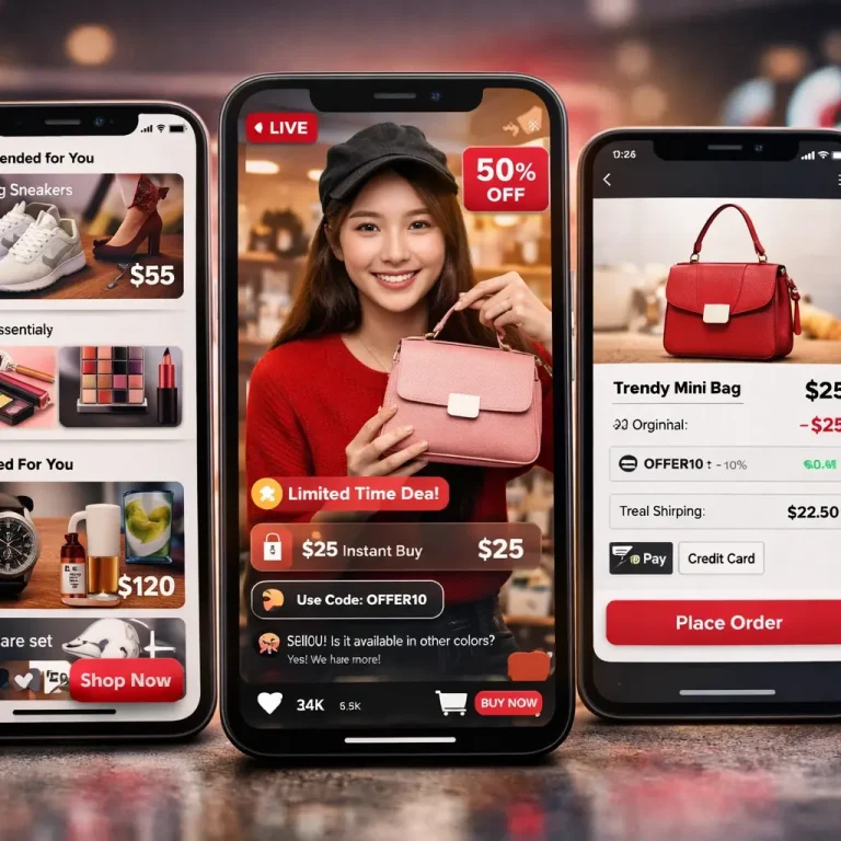 TikTok live shopping and creator monetization features in 2026.